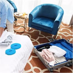 2-delige waslijn voor buiten - Geen boren nodig - Vaste gesp voor winddichtheid en antislip - Ideaal voor het drogen van kleding en dekens - 5 m - Blauw — thumbnail 3