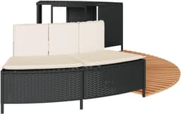 Luxe Spa-Ombouw met Opslag, Acaciahout & Zwart Polyrattan – Geschikt voor Opblaasbare Jacuzzi’s – Inclusief Bank, Trap & Opbergvakken – Spa Edge Surround – Alta Furniture — thumbnail 4
