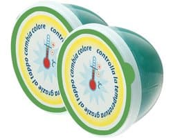 Geurvreter Koelkast & Vriezer - Absorbeert Luchtjes - Met Temperatuurindicator - 2 Stuks