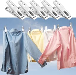 60 Stuks Roestvrijstalen Wasknijpers voor Kleding en Handdoeken — thumbnail 4