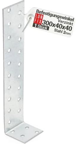 Betonanker 300 mm x 40 mm - Vlakstalen Anker voor Houtconstructies — thumbnail 1