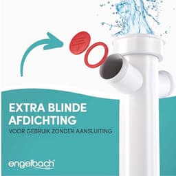 Sifon voor Gootsteen met Flexibele Afvoerslang en Dubbele Aansluiting — thumbnail 5