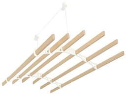 Verschuifbare Plafond Kledingdroger met Katrol 6 Latten 2.4m Ivoor - Ruimtebesparend Design voor Gemakkelijk Drogen — thumbnail 5