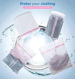 Wasnet voor wasmachine set van 5 - waszakken met ritssluiting voor kleding, schoenen, sokken, en babykleding — thumbnail 5