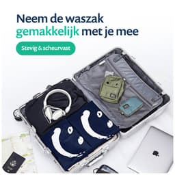 Wonair - Waszak - Waszakken - Grote waszak - Laundry bag - 2 Stuks - 60x90cm - Donkerblauw - Met trekkoord — thumbnail 4