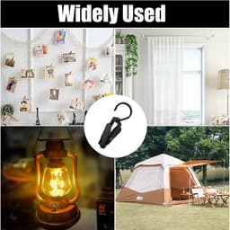 Wasknijpers zwart - Ophanghaken laarzen - 360° draaibaar - Kunststof - Kleding, hoeden, gordijnen - Set van 20stuks — thumbnail 3