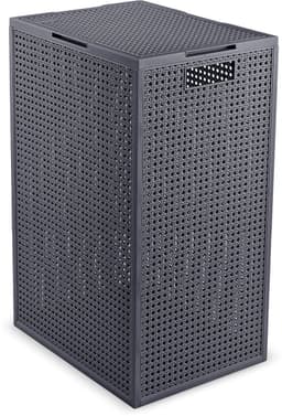 Curver Kaya Wasmand met deksel - 60L - 38x29x58,5 cm - Antraciet — thumbnail 1