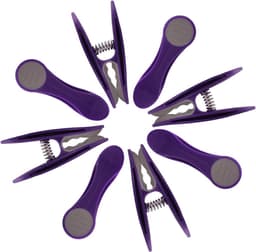 Wasknijpers met Soft Grip en roestvrijstalen veren - set van 24, lilac grijs — thumbnail 2