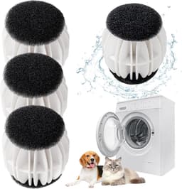Dierenhaarverwijderaar wasmachine 4 stuks - anti-pluisballen hondenhaar kattenhaar - herbruikbaar - pluisverwijderaar voor wasmachine - effectief tegen dierenharen — thumbnail 1