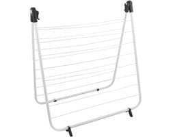 MSV Droogrek Bad - Ruimtebesparend Wasrek voor Badkuip - Opvouwbaar Droogrek voor Delicate Was - 66x63cm - Stalen - Wit