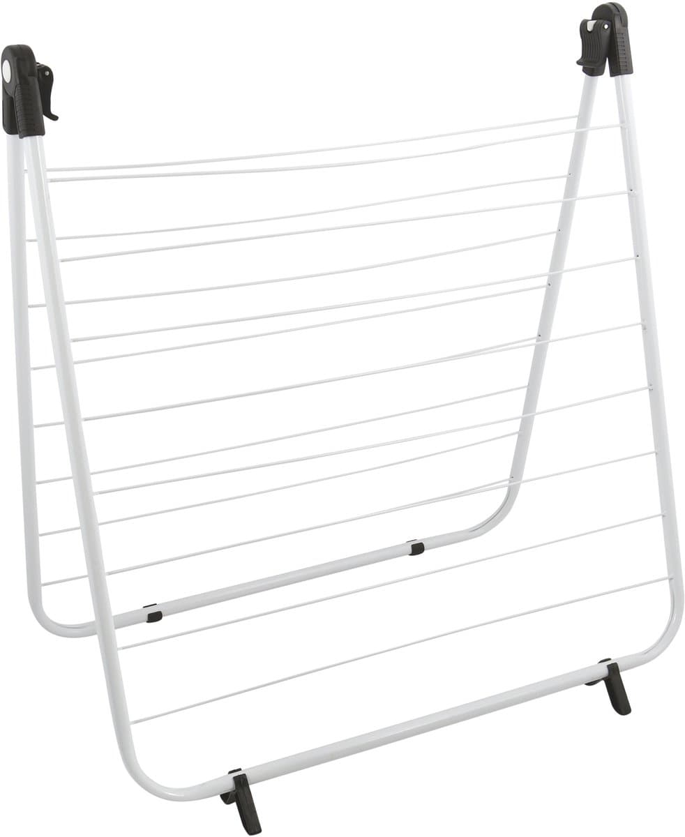 MSV Droogrek Bad - Ruimtebesparend Wasrek voor Badkuip - Opvouwbaar Droogrek voor Delicate Was - 66x63cm - Stalen - Wit — afbeelding 1