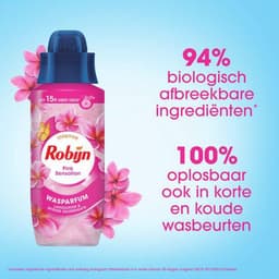 Robijn Intense Wasparfum - Pink Sensation - geeft je kleding een langdurige, intense geur - 342 ml — thumbnail 2