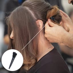 Eend-Bill Haarspelden - 40 Stuks, Zwart, Kappers-Haarklemmen, Metalen Klemmen, Haarclips voor Dames en Meisjes — thumbnail 2