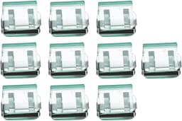 Broekklem - broekclip - broek clip - broek klem - Kleding Clip - 10 stuks - broekspijp clip - broekspijp verkorter - Bevestigingsclip voor broekspijp - wasknijpers - Antislip Vaste Gesp - Transparant groen — thumbnail 1