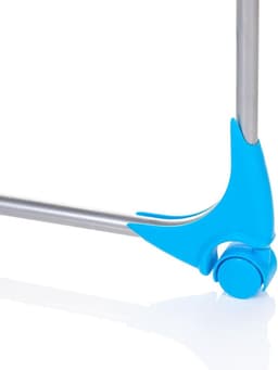 Indoor Luchter - 40 m droogruimte Metaal Wit/Blauw folding wall laundry rack — thumbnail 3