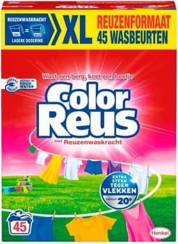 Witte Reus - Color Reus - Waspoeder - 2,25kg - 45 Wasbeurten — thumbnail 2