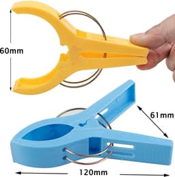 Doodadeals® - Grote Handdoekclips – Strandlaken Knijpers – Badlaken – Klemmen – Handdoekknijpers – Strandstoel – Multicolor – 4 stuks — thumbnail 3