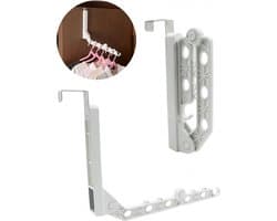 Inklapbaar Droogrek - Uitklapbaar Kledingrek Wand - Wandkapstok - 10 Gaten - Wasrek Inklapbaar - Kast Organizer - Droogrek - Opvouwbaar Staand Kleding Wasdroogrek - Voor Badkamer/Balkon/Binnen/Buiten — afbeelding 1