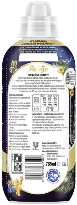 Robijn Wasverzachter Beautiful Mystery 38 Wasbeurten - 765 ml — thumbnail 2