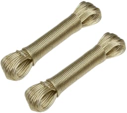 Benson Waslijn incl. 13 knijpers - 2x - elastisch van 190 tot 330 cm - met haken — thumbnail 1