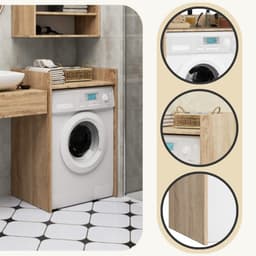 Wasmachine Kast / Wasmachine Ombouw / Wasmachine Meubel FIN / Sonoma Eik / AKORD Furniture Factory / 64 x 98 x 50 cm — thumbnail 2