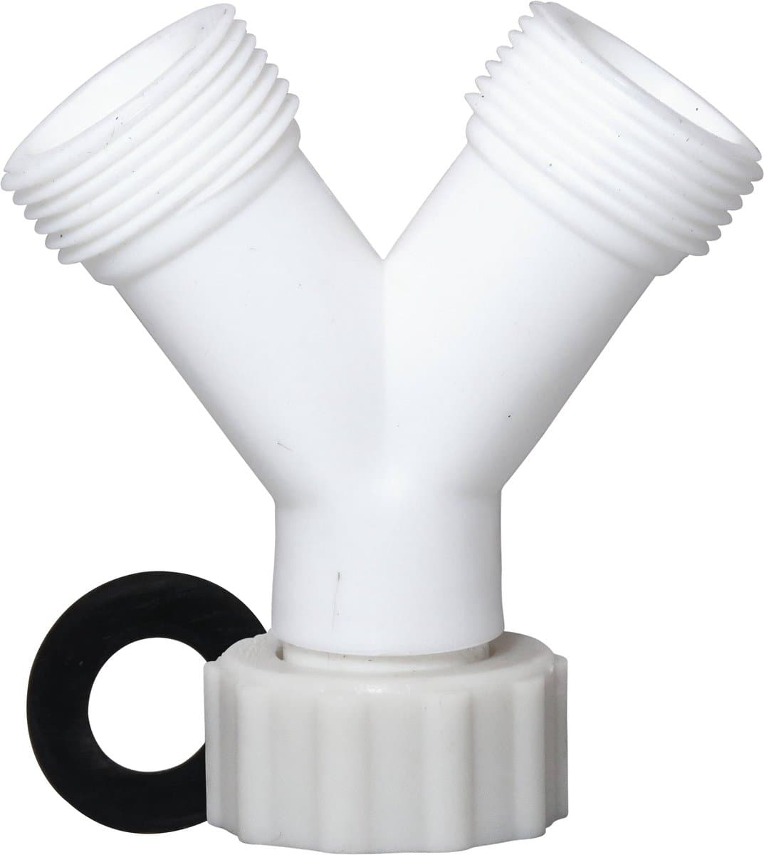 Dparts wasmachinekraan splitter - y stuk aanvoer kraan - waterverdeler 2 weg - kraan water splitter - 3/4 aansluiting voor wasmachine en vaatwasser — afbeelding 1