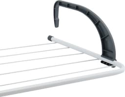 MSV Inklapbaar wasgoedrekje - 2x - klein droogrek - 3 meter waslijn - Ophangbaar - 34 x 51 cm - radiator/deur — thumbnail 3