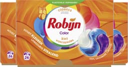 Robijn Wasmiddel - 3-in-1 Wascapsules - Color - 3 x 26 stuks - 78 Wasbeurten - Voordeelverpakking — thumbnail 3