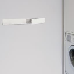 Milano Luxurious Wandwasrek – Inklapbaar wasrek – Droogrek - Wandmontage – 80 cm - Metaal – Wit/Zilver — thumbnail 5