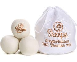 Texel Wollen Drogerballen XL 6 stuks in opbergzak met koord – Wasdrogerballen - Wasbollen - Droogballen - Duurzaam was drogen - Texelse wol en Merinowol — afbeelding 1