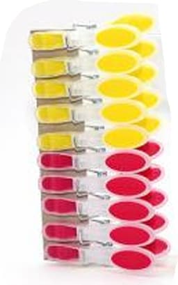 Wasknijpers soft grip - 40x - kunststof - 8 cm - wasgoed knijpers — thumbnail 2