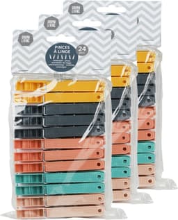 Urban Living Jumbo Size wasknijpers - 72x - kunststof - 9.5 cm — thumbnail 2