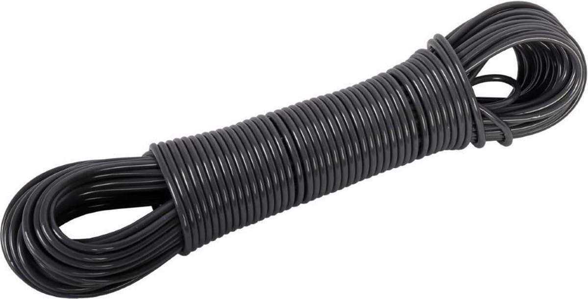 Waslijn draad - 30 meter - drooglijn - donkergrijs - waslijndraad — afbeelding 1