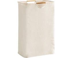 Wasmand - Met handvaten - Duurzaam - Opvouwbare Mand Vuile Was - Wassen - Huishouden - Wasmanden - Wassorteerder - Eenvoudig - Opbergmand - Vuile Klerenmand - Organizer Kleding - wit - 30*30*40cm - Oxford — afbeelding 1