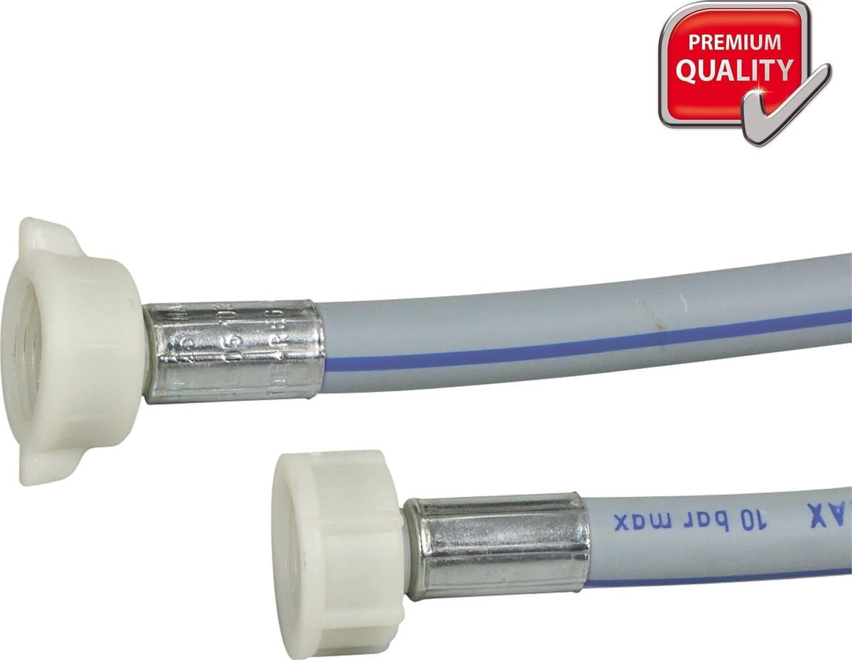 Universeel Aanvoerslang 90 Bar 2xrecht 2.5m — afbeelding 1