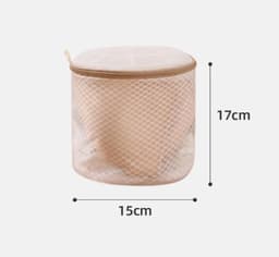 2 stuks honingraat mesh waszakken voor delicate stoffen met rits, kleding waszakken voor ondergoed, lingerie, beha, kousen, sokken, extra sterk, om betere bescherming te bieden — thumbnail 3