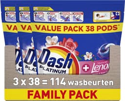Dash Platinum Wasmiddel Pods® - Jasmijn en Rose de May - 3 x 38 Wasbeurten — thumbnail 1