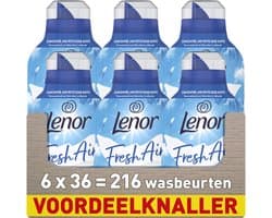 Lenor Fresh Air Wasverzachter - Ochtendfris - 6 x 36 Wasbeurten