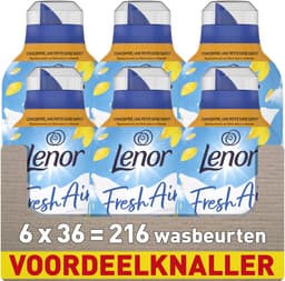 Lenor Fresh Air Wasverzachter - Zonnestralen - 6 x 36 Wassen — thumbnail 1