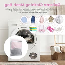 Wasmachine Wasnet 4 Stuks, 30 x 40 cm, Praktische Waszak met Rits voor Kleding, Sweaters en Ondergoed — thumbnail 2