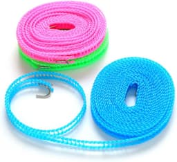 Droogtouw Nylon - Waslijn Kleding - Kleding Drogen - Winddicht Antislip - 5 Meter - As Shown — thumbnail 5