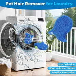 10 stuks - pluisballen wasmachine - pluisballen - pluisverwijderaar voor kleding - pluisverwijderaar - Blauw - voor drogers - wasmachines - kleding en Beddengoed - Herbruikbaar — thumbnail 2
