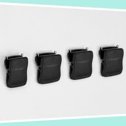 Kantoorclips - Wandclips Prikbordclips - Notities Bevestigen - Roestvrij Staal - 25 stuks - Zwart — thumbnail 3