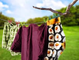 Reiswaslijn - Draagbare Waslijn - Kleding Drogen - Verstelbaar tot 240cm - 190-240 cm - Multicolor — thumbnail 3