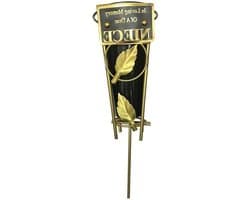 Grafvaas - Herdenkingsvaas - Bloemen Presenteren - Stevig Grondanker - 36 cm Hoog - Zwart