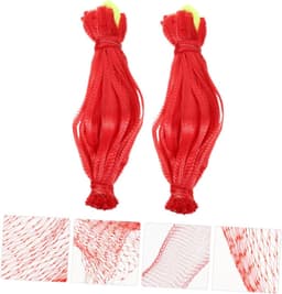 Fruitzakken - Opbergzakken - Fruit Opslag - Sterke Elasticiteit - 200 Stuks - Rood — thumbnail 5