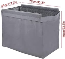 Vervangende Waszak - Lining Tas - Wassen Organiseren - Machinewasbaar - 77 x 44 x 60 cm - Blauw — thumbnail 5