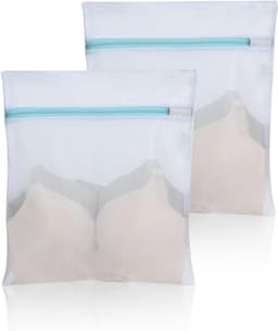 Mesh Waszakken met Ritsen - 2 Stuks 30 x 40 cm, Herbruikbare Waszak voor Delicate Kleding, Ondergoed en Sokken — thumbnail 1