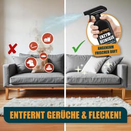 KRAFTPROTZ Enzymreiniger – 750 ml – Geur- & Vlekverwijderaar Spray – Voor Bank, Tapijt, Matras, Auto & Huisdierenvlekken — thumbnail 3