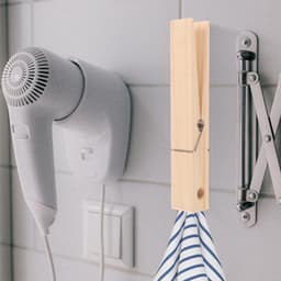 Jumbo Houten Knijpers - Grote Kledingknijpers - Handdoeken Ophangen - Eenvoudige Installatie - 30 cm Lengte - Beige — thumbnail 3